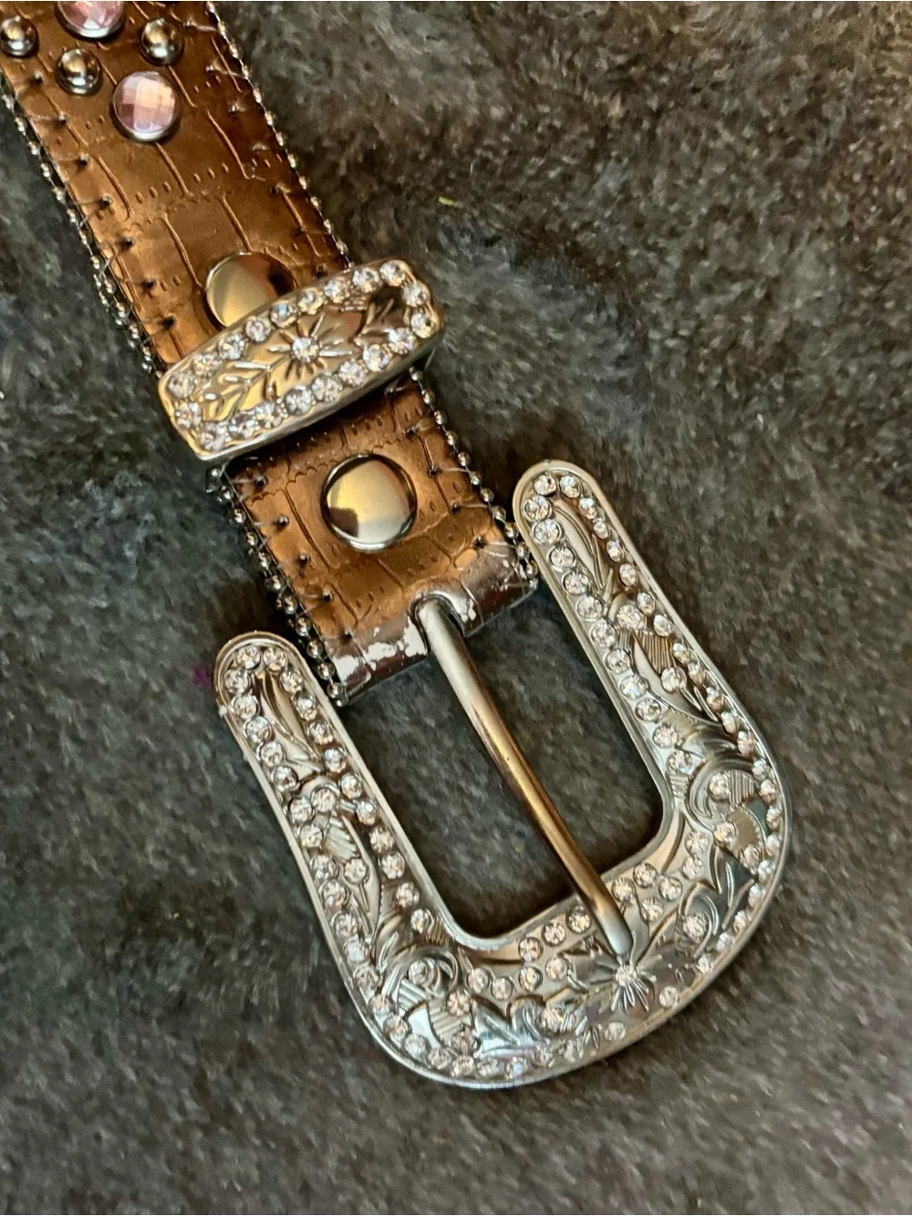 Girls XL Rhinestone Belt